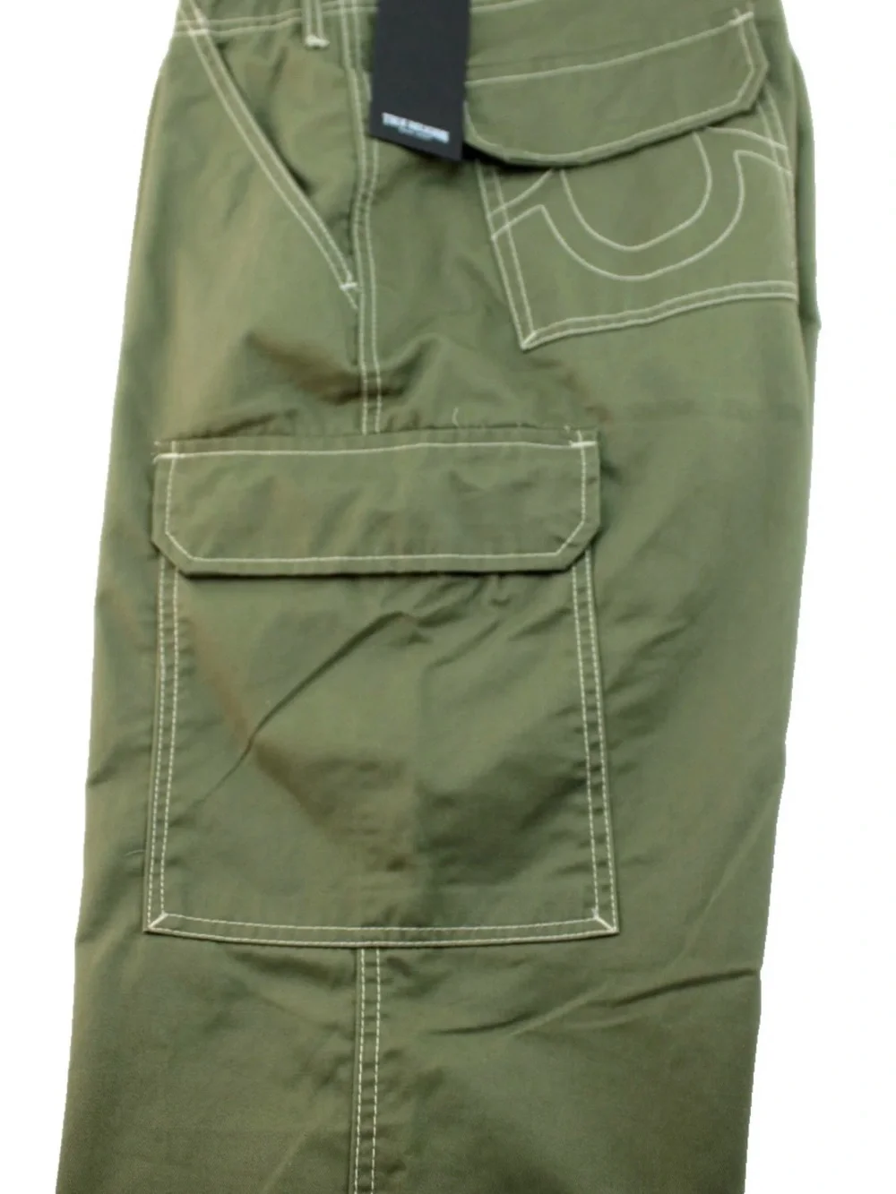 Men's Sz 34 True Religion Cargo Pants Kalamata Green Style 108335 MSRP $164 NWT